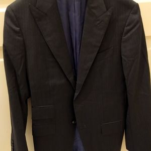 Suitsupply Washington Suit - Charcoal Harringbone (Luxire custom trousers)